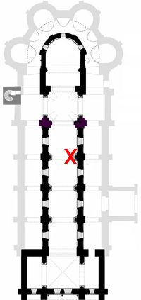 plan montrant l’emplacement des chapiteaux