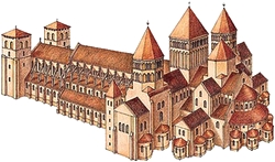 Gravure du couvent de Marcigny