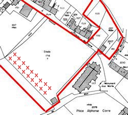 plan cadastral du site protégé