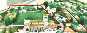 Vue aérienne de la zone protégée.