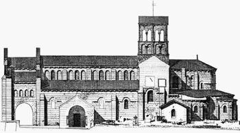 église au milieu du 13ème siècle