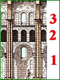 les arcades de la nef