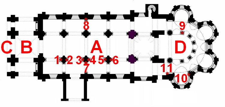 plan de l'église