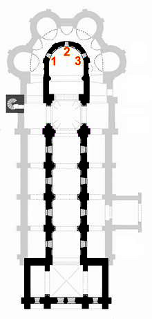 plan des vitraux de la coupole